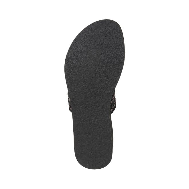 Mochi Women Black Ethnic Slip Ons (SKU: 32-816-11-36)