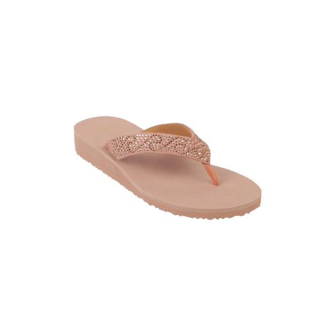 Mochi Women Rose-gold Casual Slippers (SKU: 32-818-52-36)