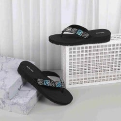 Women Black Casual Slippers