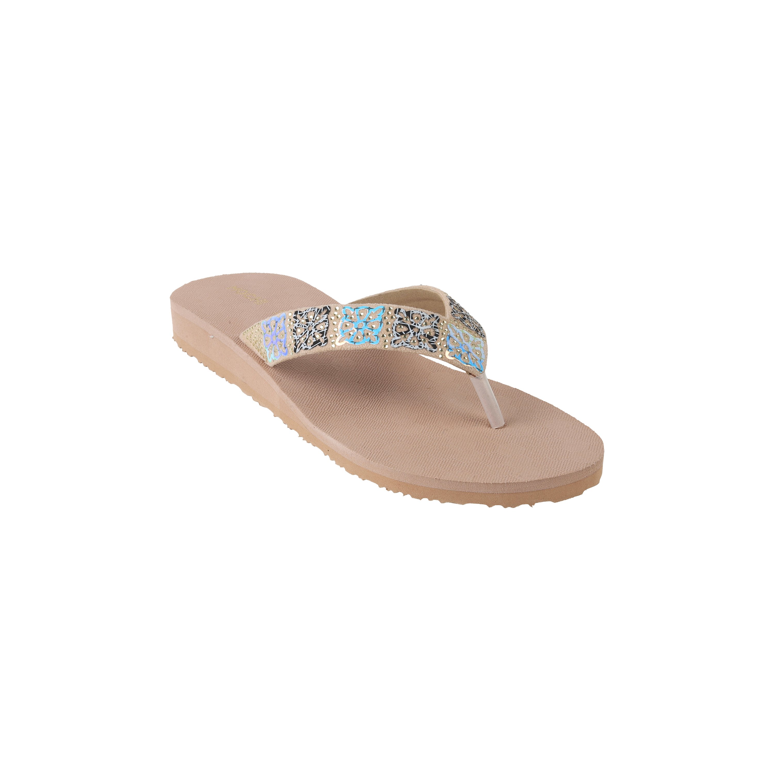 Mochi Women Beige Casual Slippers (SKU: 32-819-20-40)