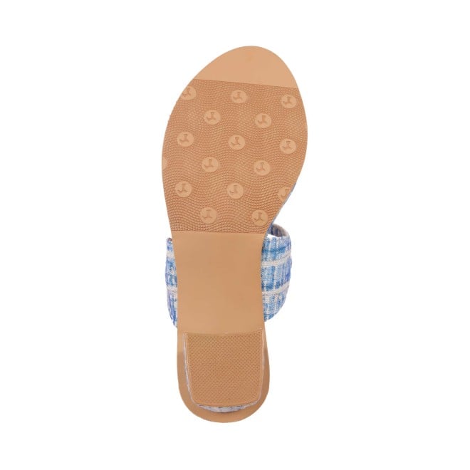 Mochi Women Blue Ethnic Kolhapuris (SKU: 32-821-45-37)