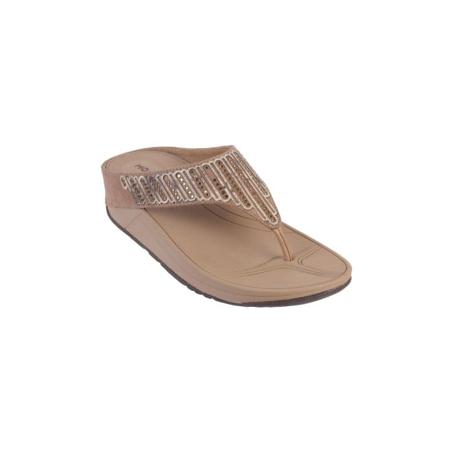 Mochi Women Beige Casual Slip-Ons (SKU: 32-824-20-36)