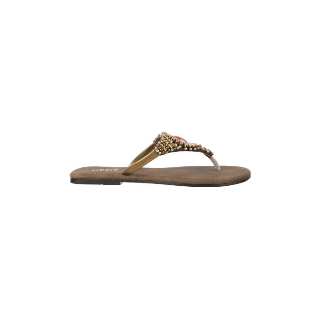 Mochi Women Brown Casual Slippers (SKU: 32-827-12-36)