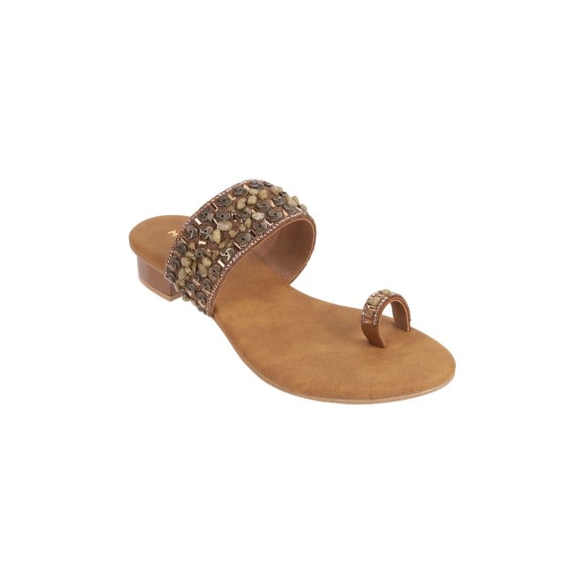 Mochi Women Antic-gold Casual Sandals (SKU: 32-844-28-36)