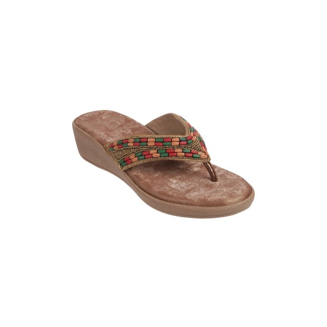 Mochi Women Antic-gold Casual Sandals (SKU: 32-864-28-36)