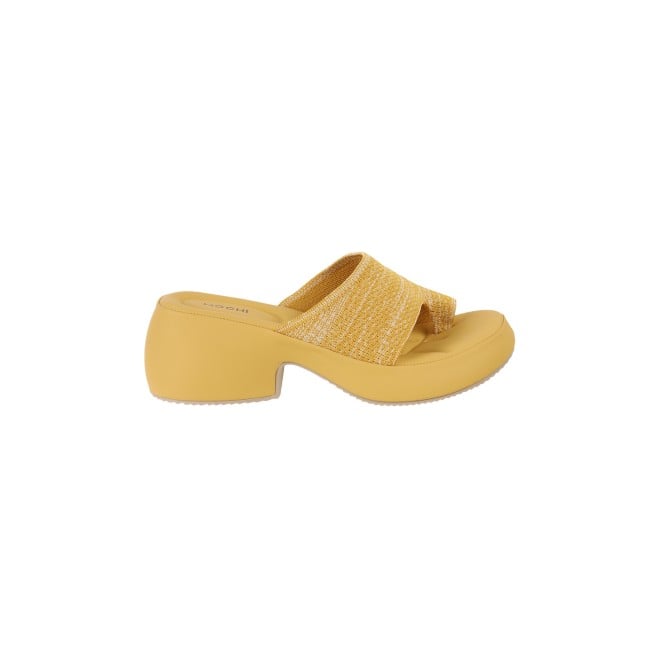 Mochi Women Yellow Casual Pumps (SKU: 32-871-33-36)