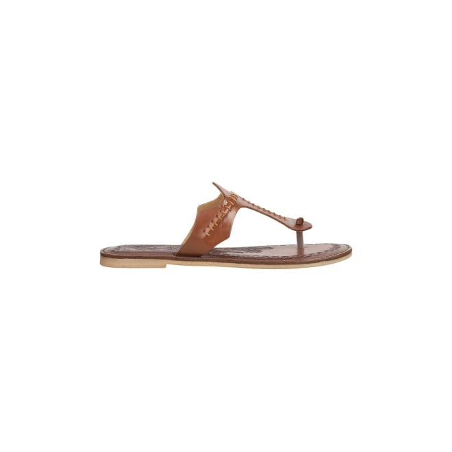 Mochi Women Tan Casual Sandals (SKU: 32-874-23-36)