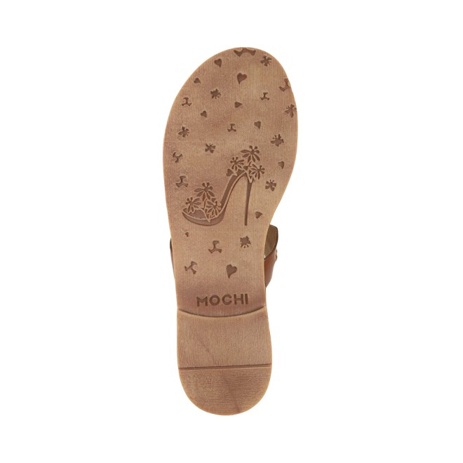 Mochi Women Tan Casual Sandals (SKU: 32-874-23-36)