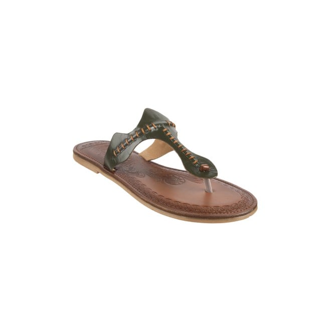 Mochi Women Olive Casual Sandals (SKU: 32-874-49-36)