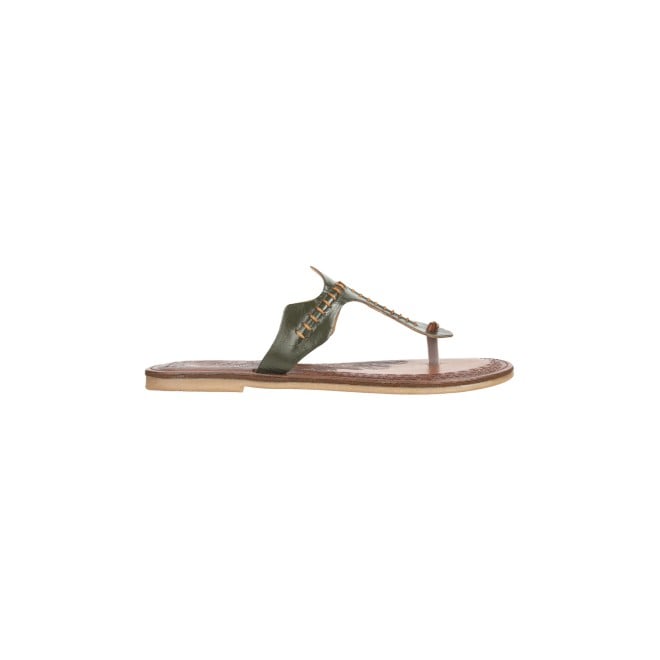 Mochi Women Olive Casual Sandals (SKU: 32-874-49-36)