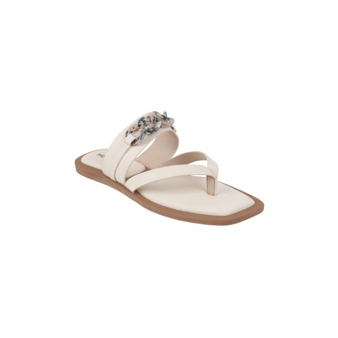 Mochi Women Beige Casual Slippers & Flip Flops (SKU: 32-887-20-36)