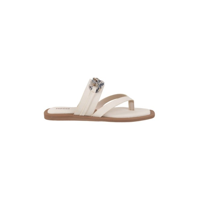 Mochi Women Beige Casual Slippers & Flip Flops (SKU: 32-887-20-36)