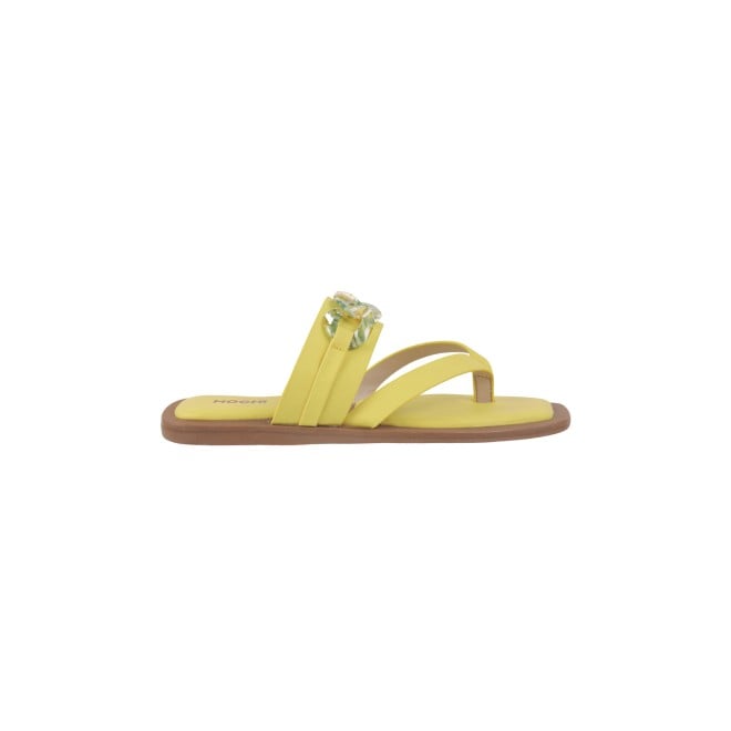 Mochi Women Yellow Casual Slippers & Flip Flops (SKU: 32-887-33-36)