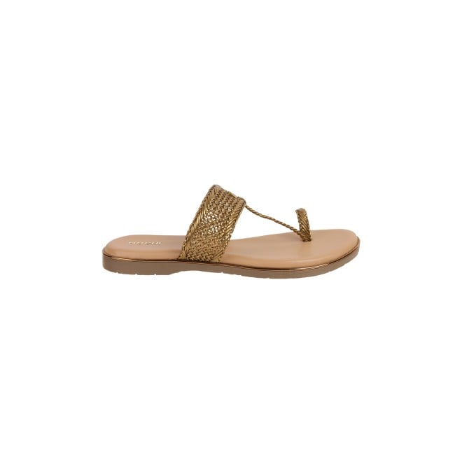 Mochi Women Antic-gold Casual Sandals (SKU: 32-889-28-36)