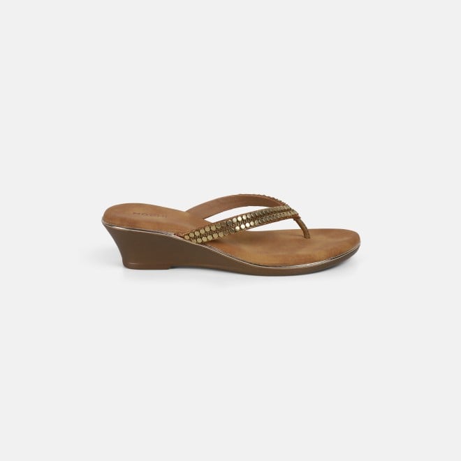 Mochi Women Antic-gold Casual Slippers (SKU: 32-901167-28-37)