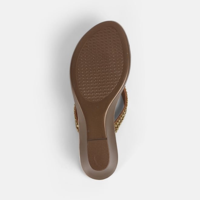 Mochi Women Antic-gold Casual Slippers (SKU: 32-901167-28-37)