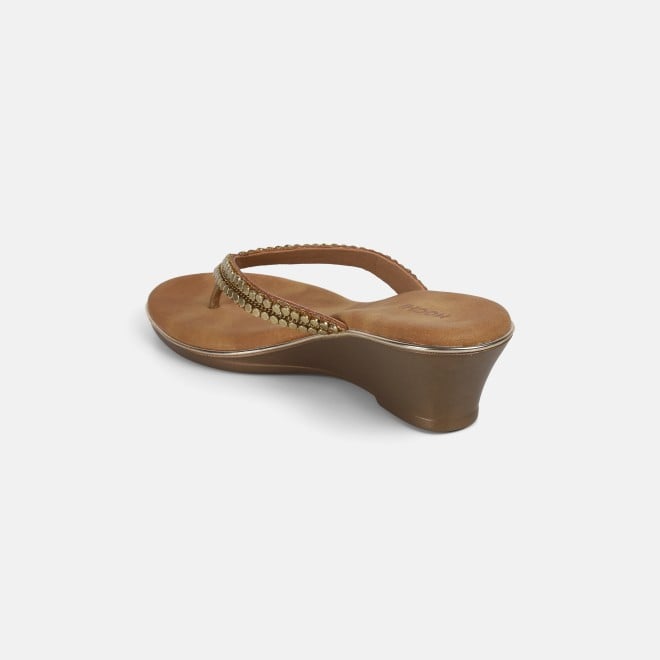 Mochi Women Antic-gold Casual Slippers (SKU: 32-901167-28-37)