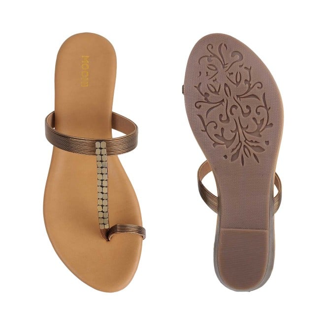 Mochi Women Antic-gold Casual Slippers (SKU: 32-901649-28-37)
