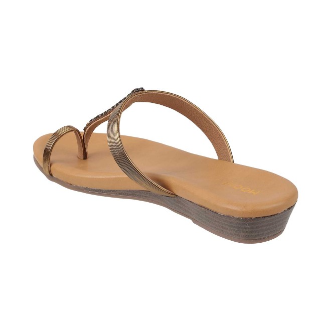 Mochi Women Antic-gold Casual Slippers (SKU: 32-901649-28-37)