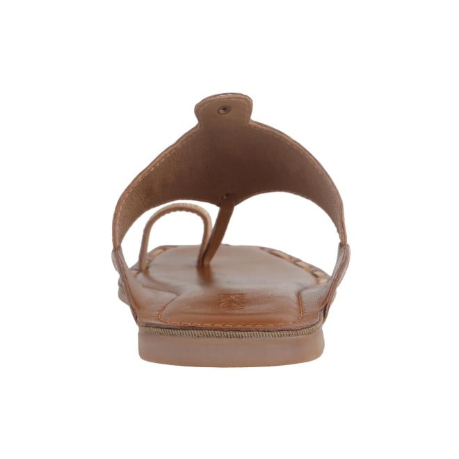 Mochi Women Brown Ethnic Kolhapuris (SKU: 32-932-22-37)