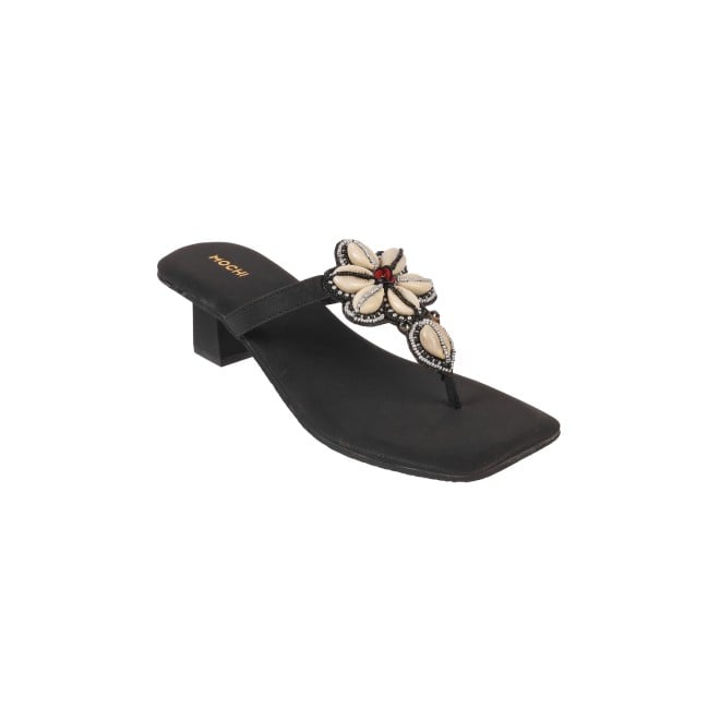Mochi Women Black Casual Slippers (SKU: 32-951-11-37)