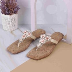 Women Beige Casual Slippers