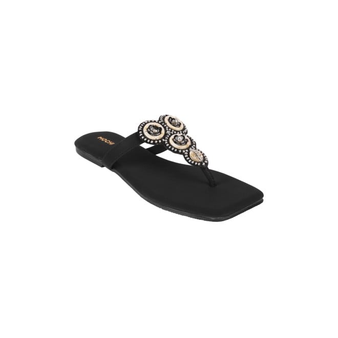 Mochi Women Black Casual Slippers (SKU: 32-954-11-36)