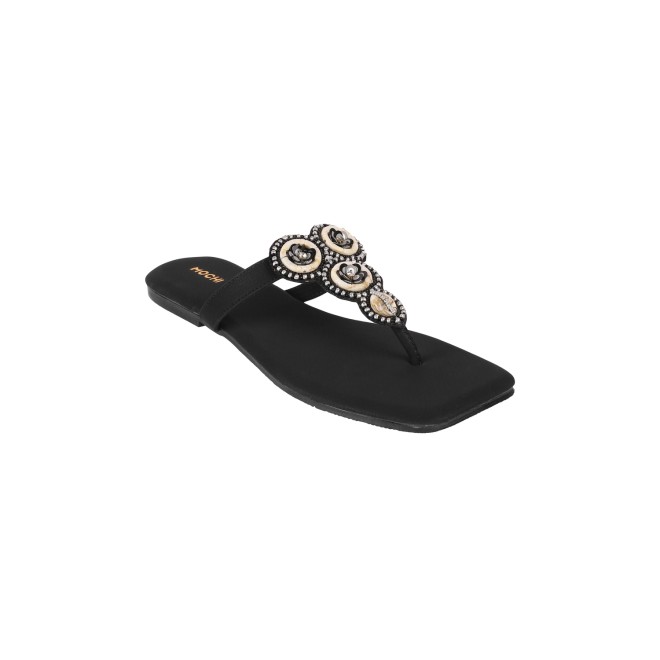 Mochi Women Black Casual Slippers (SKU: 32-954-11-37)