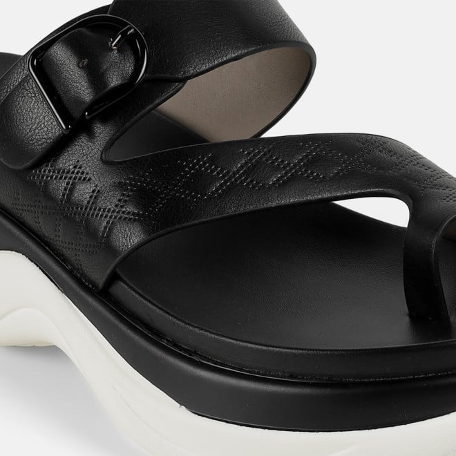 Mochi Women Black Casual Slip Ons (SKU: 32-9662-11-36)