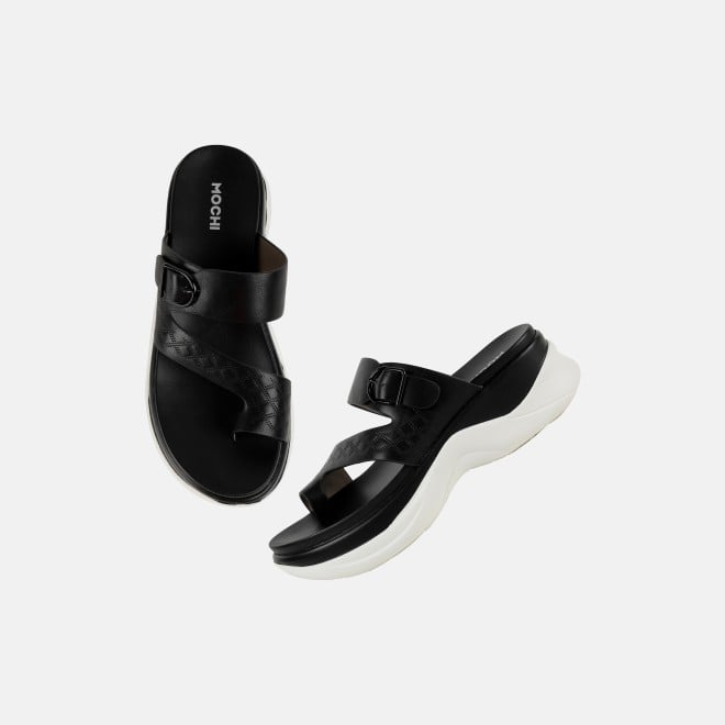 Mochi Women Black Casual Slip Ons (SKU: 32-9662-11-36)