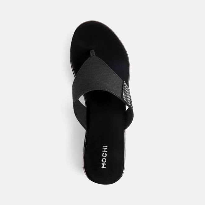 Mochi Women Black Casual Slip Ons (SKU: 32-984-11-36)