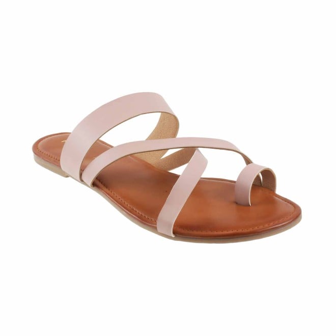 Mochi Pink Casual Slip Ons for Women