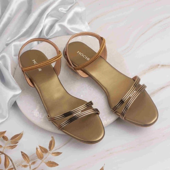 Mochi Women Antic-gold Casual Sandals (SKU: 33-1001-28-36)