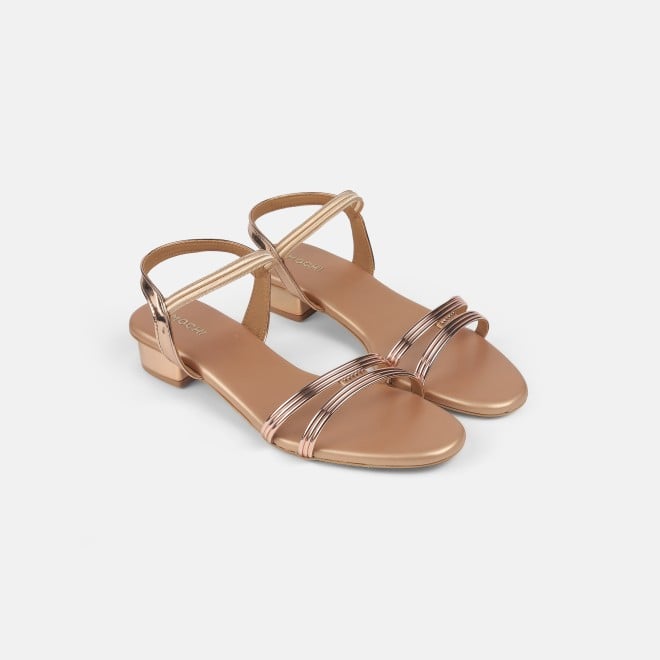 Mochi Women Rose-gold Casual Sandals (SKU: 33-1001-52-36)