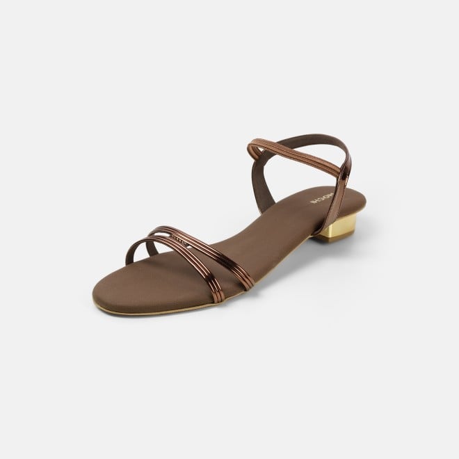 Mochi Women Bronze Casual Sandals (SKU: 33-1001-46-36)