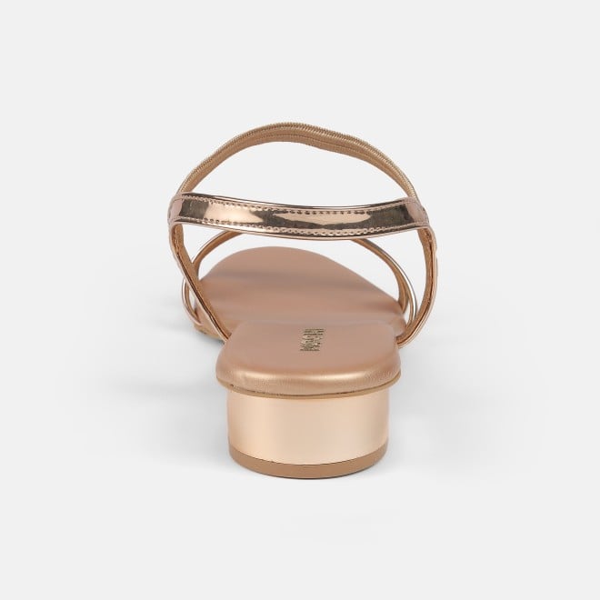 Mochi Women Rose-gold Casual Sandals (SKU: 33-1001-52-36)