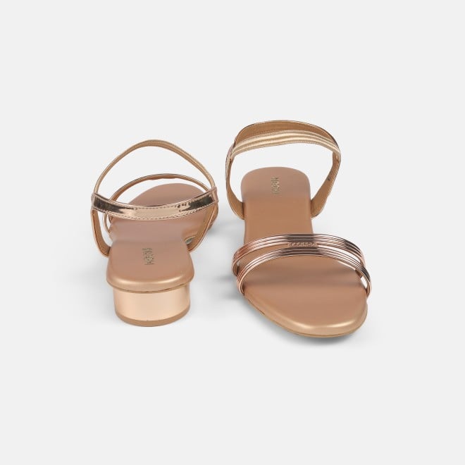 Mochi Women Rose-gold Casual Sandals (SKU: 33-1001-52-36)