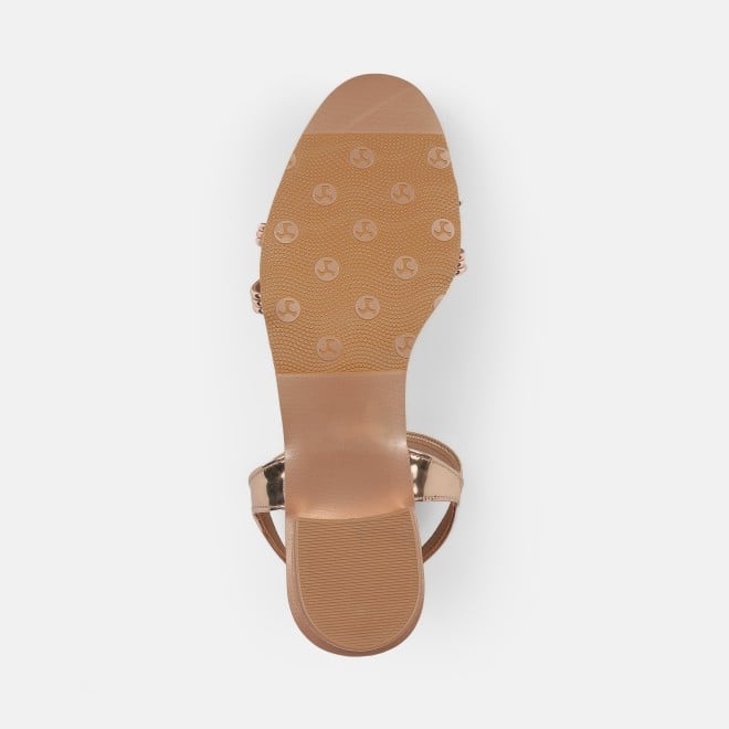 Mochi Women Rose-gold Casual Sandals (SKU: 33-1001-52-36)