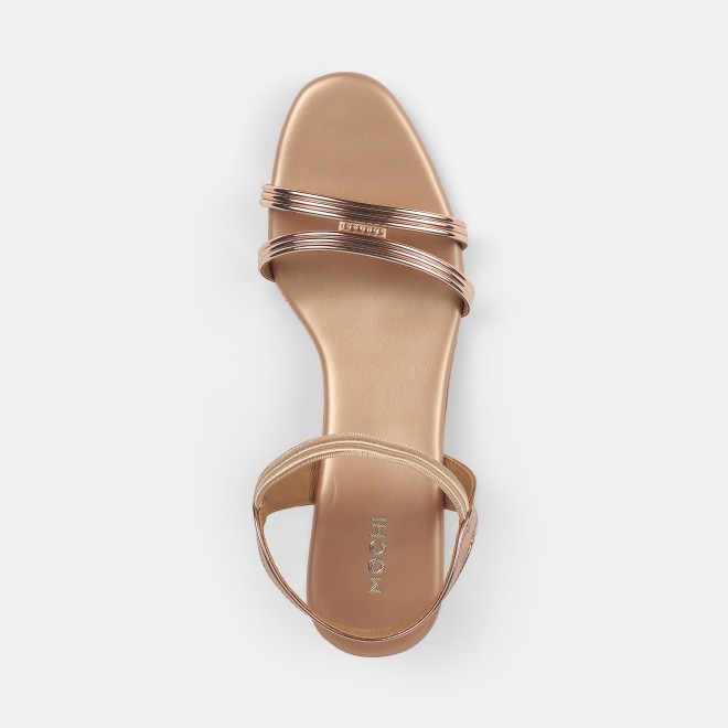 Mochi Women Rose-gold Casual Sandals (SKU: 33-1001-52-36)
