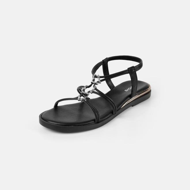 Mochi Women Black Casual Sandals (SKU: 33-1009-11-36)