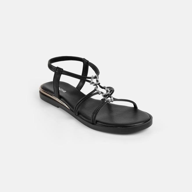 Mochi Women Black Casual Sandals (SKU: 33-1009-11-36)