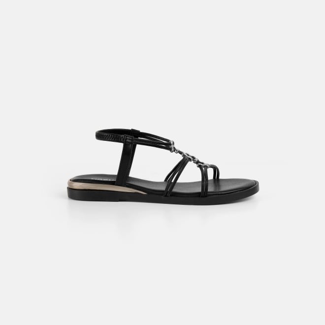 Mochi Women Black Casual Sandals (SKU: 33-1009-11-36)