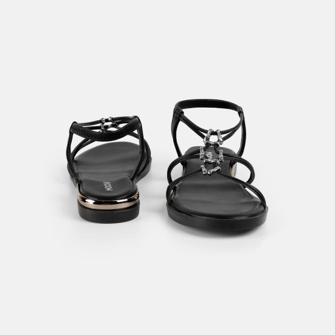 Mochi Women Black Casual Sandals (SKU: 33-1009-11-36)
