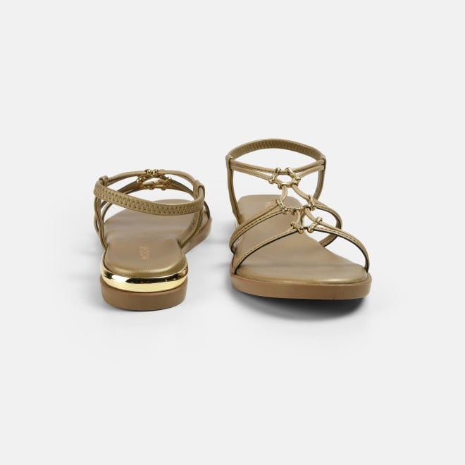 Mochi Women Beige Casual Sandals (SKU: 33-1009-20-36)