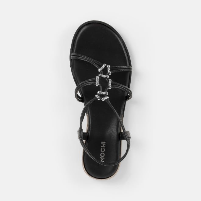 Mochi Women Black Casual Sandals (SKU: 33-1009-11-36)