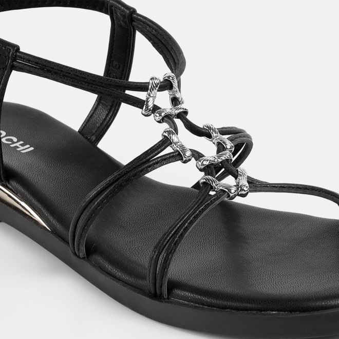 Mochi Women Black Casual Sandals (SKU: 33-1009-11-36)