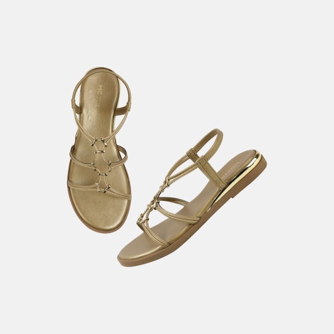 Mochi Women Beige Casual Sandals (SKU: 33-1009-20-36)