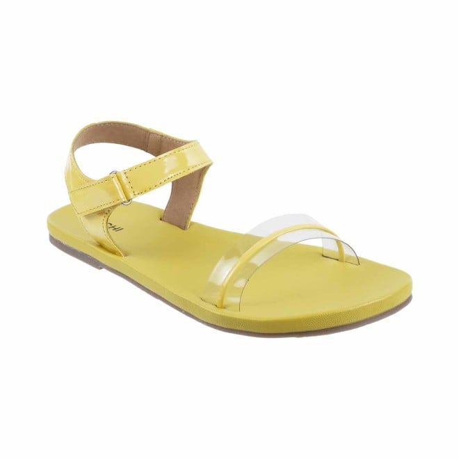 Mochi Yellow Casual Sandals for Women