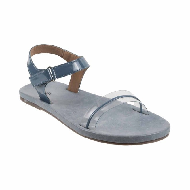 Mochi Blue Casual Sandals for Women