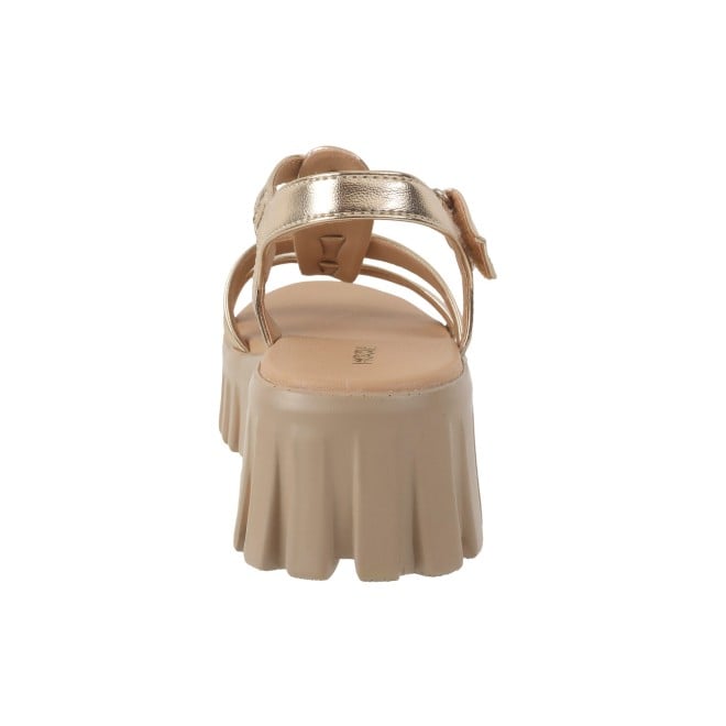 Mochi Women Gold Casual Sandals (SKU: 33-1043-15-41)